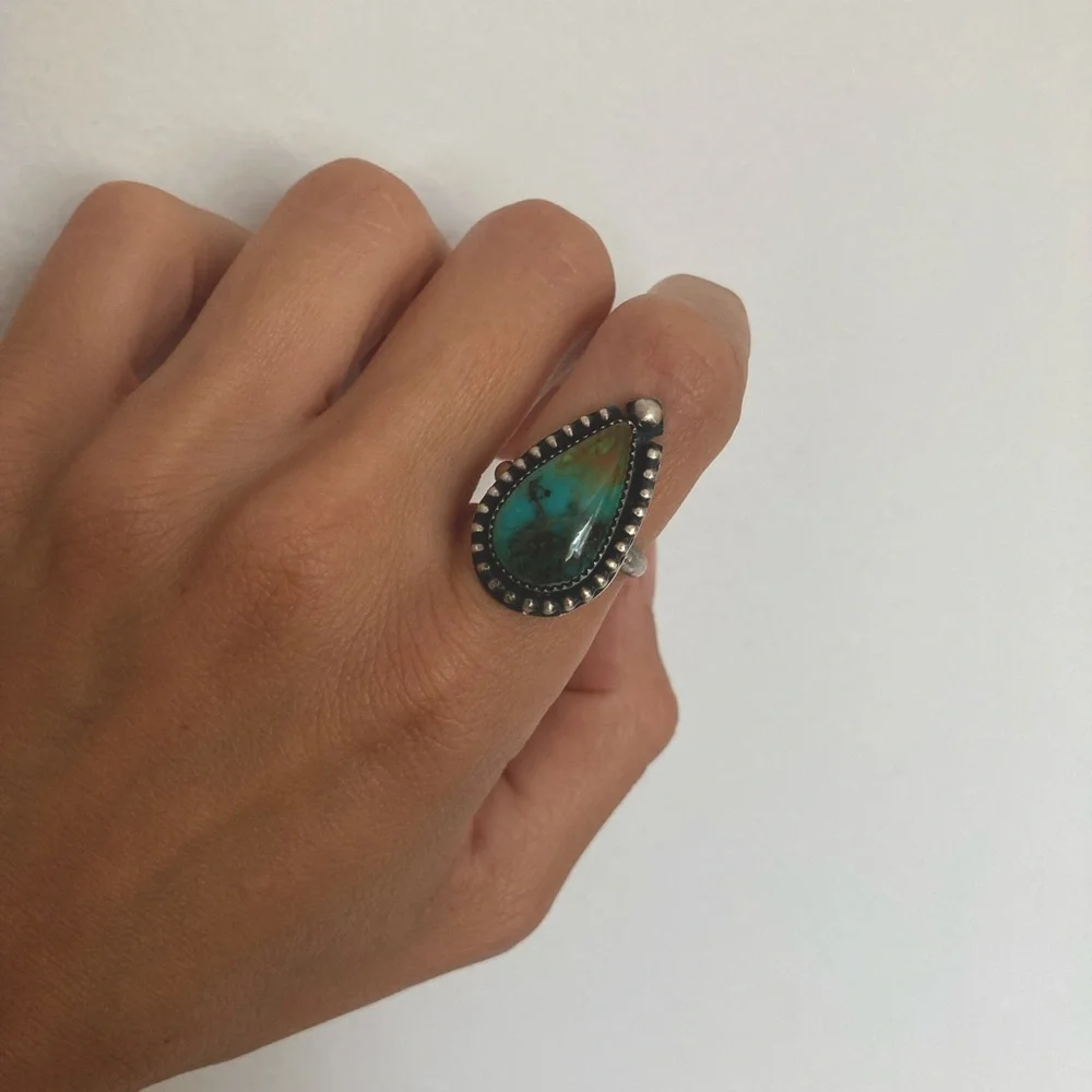 Handmade Turquoise Ring - Picture 1 of 1
